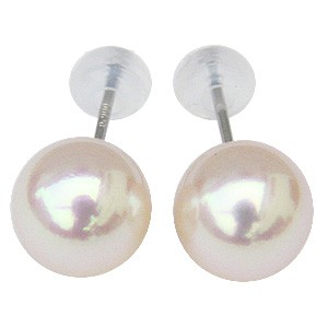 パールピアス あこや真珠 8-8.5mm ピアス プラチナ PT900