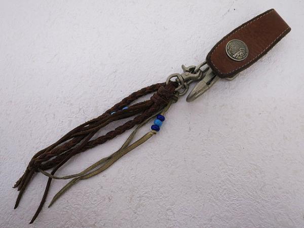 RED MOON キーリング フリンジ ブラウン レッドムーン al1511a