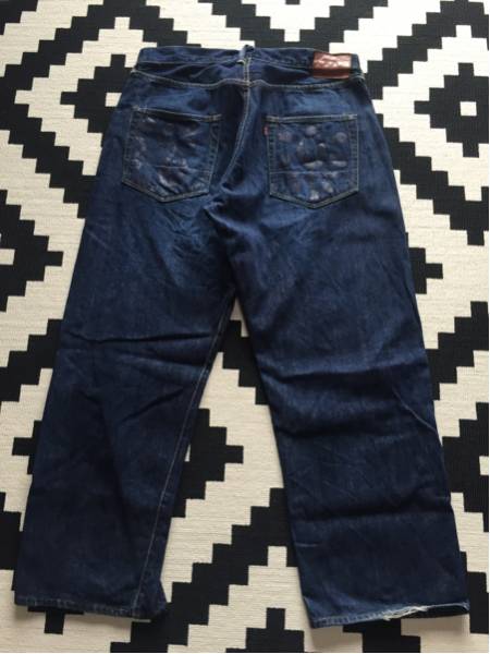 EVISU エヴィス No3 LOT2001 デニムパンツ 濃紺 道楽ペイント エビス 