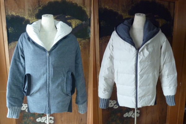 ツモリチサト　リバーシブル ダウン ブルゾン／コート