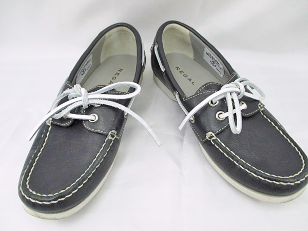 ★REGAL(リーガル) W646 レザー デッキシューズ 23ｃｍ 靴★