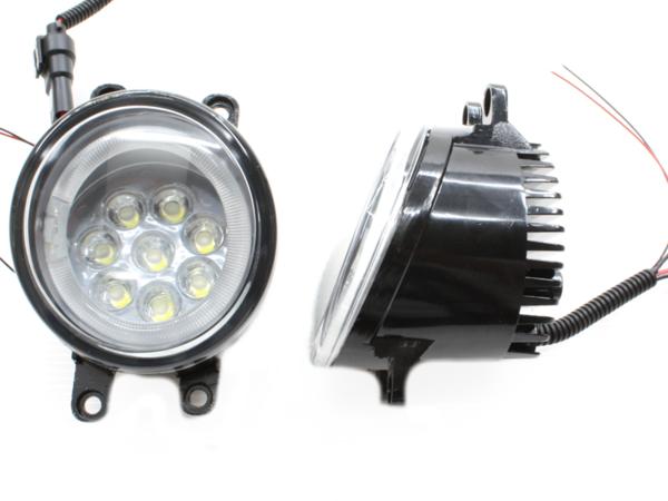 トヨタ車に イカリング付 LEDフォグ 24ｗ 6000K プリウス等