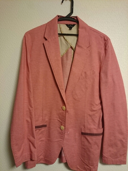 【美品】ポール・スミス テーラードジャケット ピンク Lサイズ