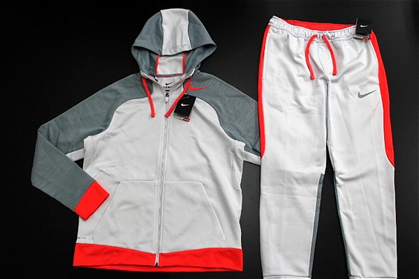 16★NIKE ナイキ フリース 上下セット 灰[SET669978-043-M]五