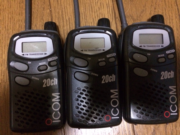 ICOM ic-4008W 特定小電力トランシーバー 3台 （ブラック）