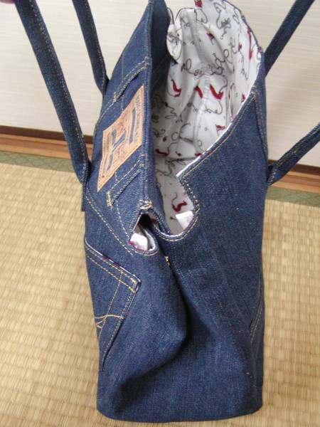 新品希少！【ロデオクラウンズ】バーキン風デニムリメイクバッグ  