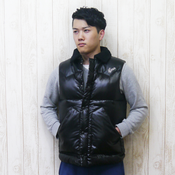 ダウン ベスト ブラック メンズ アウター 黒 新品 LOUS