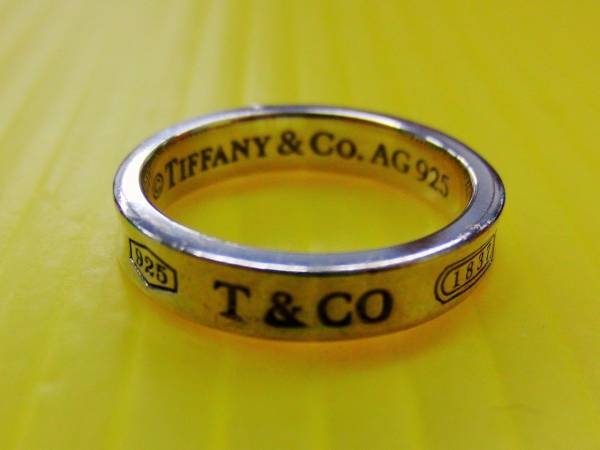 極美品 ティファニー 1837 リング 8号 YO07 ティファニー TIFFANY＆Co. 指輪 リング 1837 8号 【公式通販】