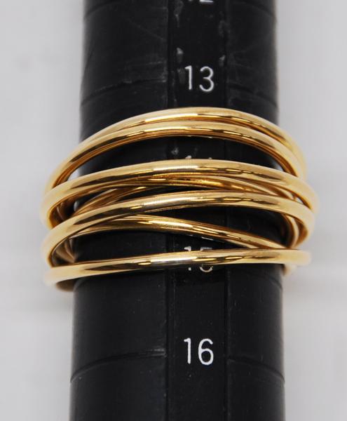 大黒屋◇１円～スタージュエリー　地金　リング　ＹＧ　9.7g