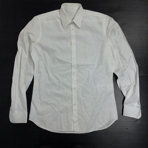 プラダprada 白 ドレスシャツ 37cm R43949