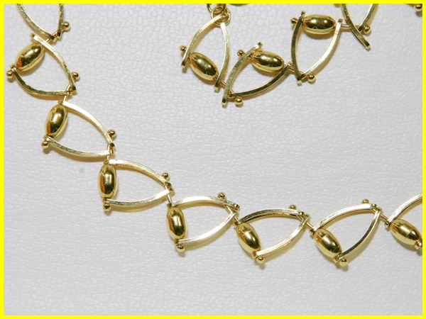 資産 K18 ラグビー ボール型 ロング ネックレス 26.68ｇ 75.5cm