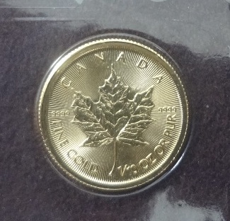 オススメ★金貨★1/10オンス★2015年★メイプルリーフ★159G