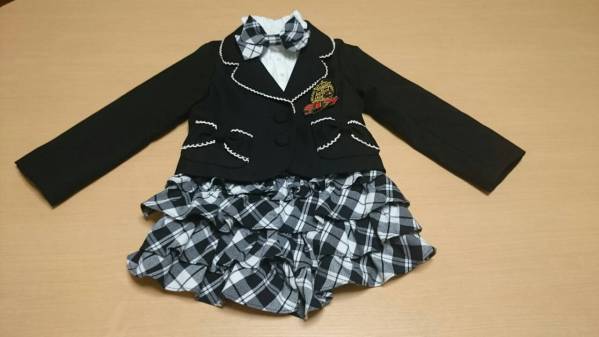 ティナ女児スーツ4点セット(110)＋マザウェイズブラウス(130)