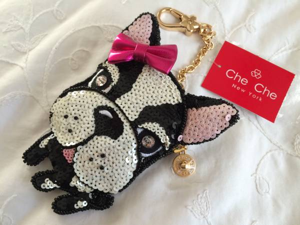 チチ ニューヨーク フレブル スパンコール ポーチ チャーム