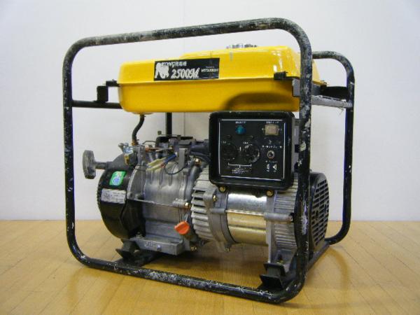 中古 MITSUBISHI KONG 2500M エンジン 発電機 60Hz 中古 三菱KONG発電