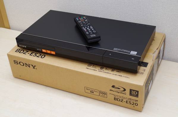 K72/SONY ブルーレイディスク/DVDレコーダー BDZ-E520