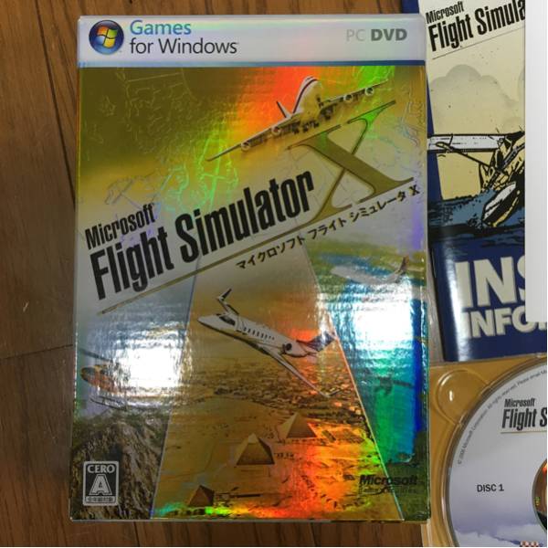 レア日本語】Microsoft Flight Simulator X fsx ,Microsoftフライト