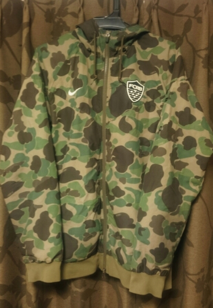 USED☆FCRB SOPH×NIKE 迷彩 カモフラ パーカー ジャケット