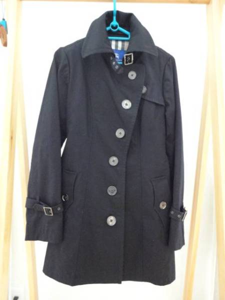 BLUE BURBERRY トレンチコート ブルーレーベル バーバリー 黒