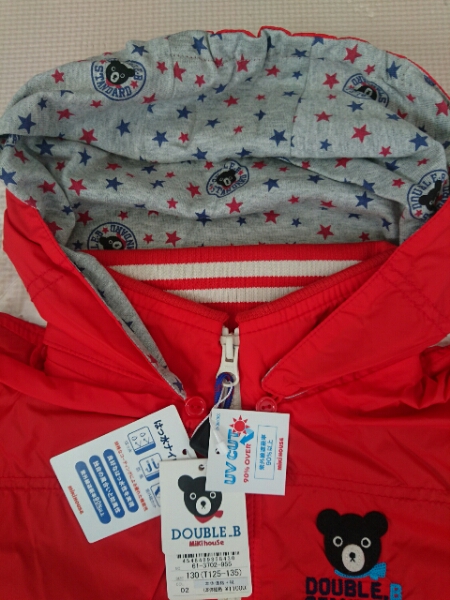ダブルB　フード付きジャンパー　130