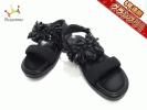 マルニ サンダル 38 レディース 黒 ビーズ MARNI