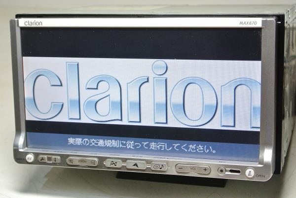 ♪♪整備済み/ワンセグ/DVD再生/クラリオン/MAX670/0124020♪♪