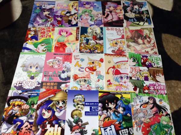 東方Project 大量セット 同人誌 缶バッジ ストラップ カレンダー
