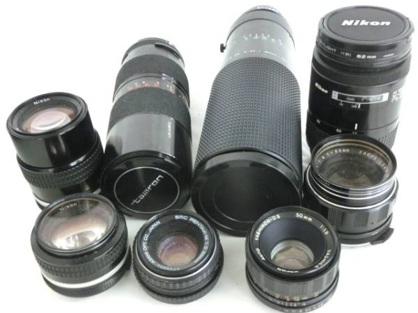 1円～大量 レンズ 8点セット ペンタックス ニコン 他