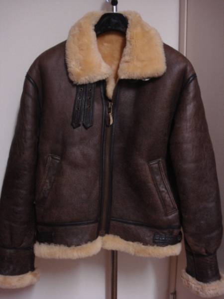 格安かっこいい MP TYPE B-3 ムートン皮革フライトジャケット M