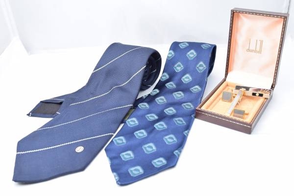 ★キレイ★dunhill ダンヒル Dior ネクタイ カフス タイピン 6点