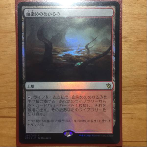 血染めのぬかるみ MTG foil | 土地R Foil《血染めのぬかるみ