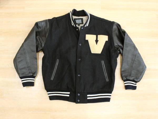 ◆VANS・バンズ 袖革 スタジャン(M)◆