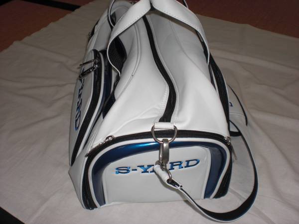 SーYARDエスヤード・白×青 ツアーボストンバッグ USED スポーツ