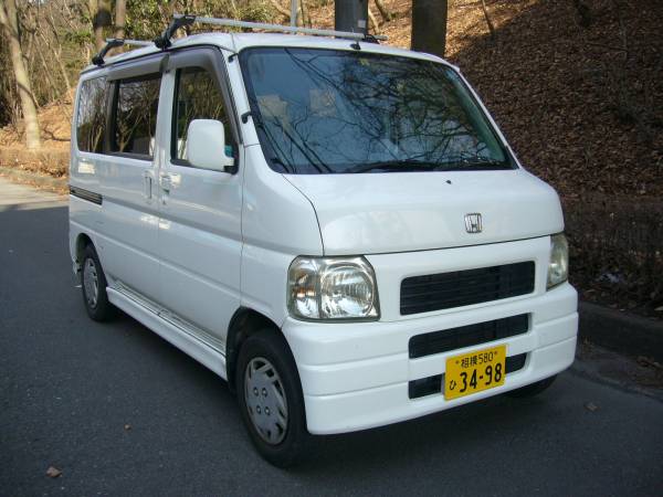 下取り車！　売切りスタートの検付バモス！　社外ＣＤ付！