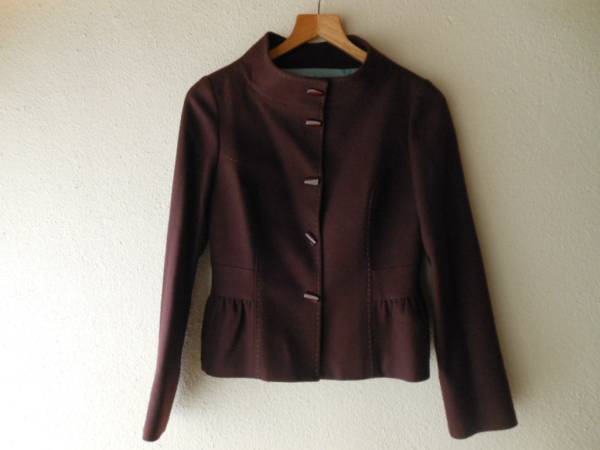 ホコモモラ Jocomomola 紫 ジャケット ウール 42 美品 シビラ 