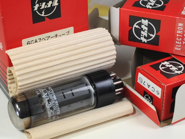 ☆真空管：ナショナル製 6CA7ペアチューブ 2組 動作確認済