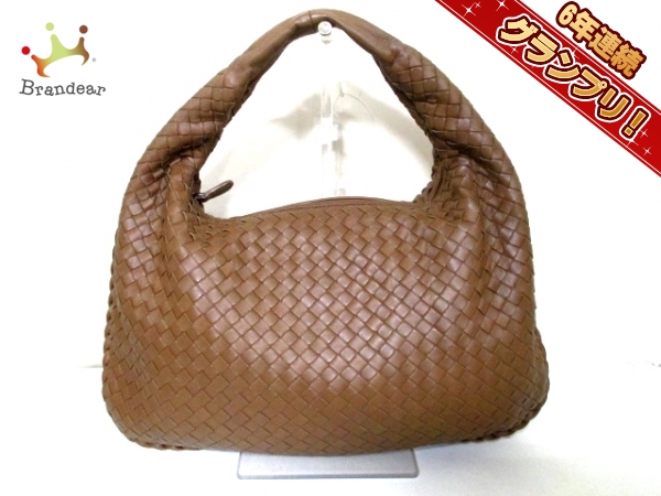 ボッテガヴェネタ ショルダーバッグ B00078361N ブラウン レザー