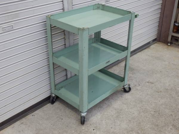 ◆VAN LACKバンラック 3段 ツールワゴン 工具入れ キャスター付