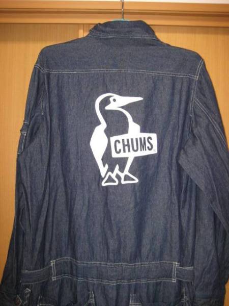 チャムス CHUMS つなぎ オールインワン L ブービー インディゴ