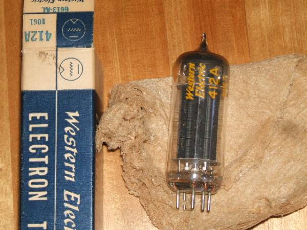 ELECTRICの傍熱型両波整流管 WESTERN 412A 2本セット 1954年 2025