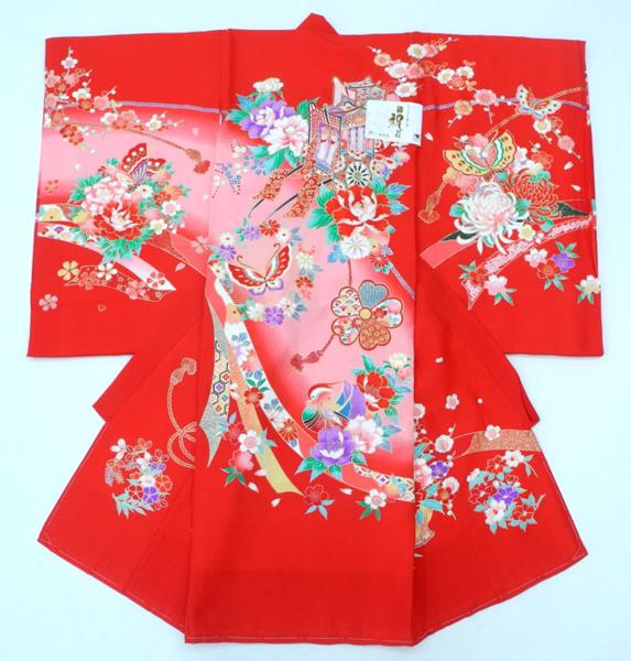 sin 大特価！七五三 女の子お宮参り 正絹 着物（初着）産着3649 お宮参り