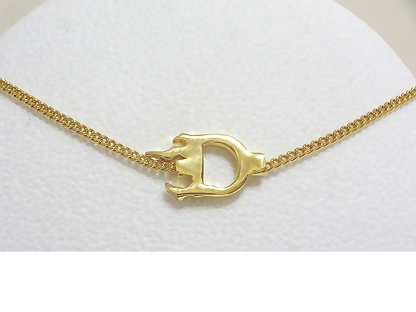 美品 ディオール ブレスレット Dモチーフ ゴールド色 Dior * 【公式通販】