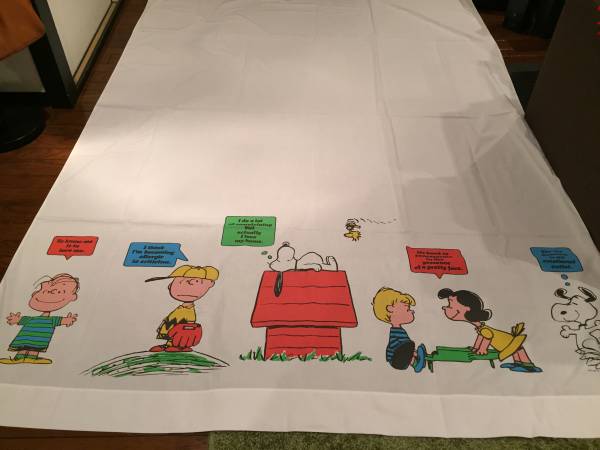 スヌーピー　ビンテージ　シーツ＆枕カバー　美品　/ 生地