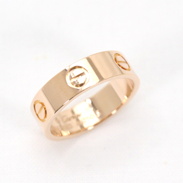 新品同様 仕上済 Cartier カルティエ ラブリング K18PG #53 税込