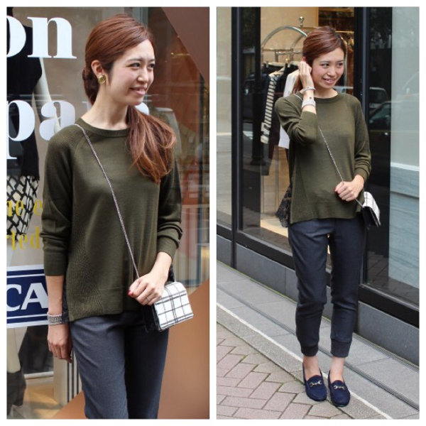 IENA ワキレースプルオーバー カーキ 美品