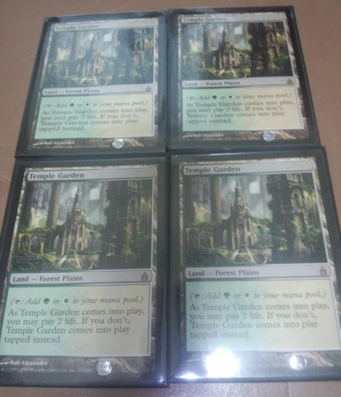 MTG 寺院の庭 英 4枚セット RAV