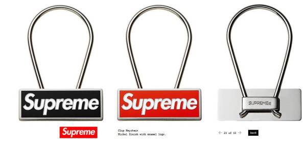 Supreme 15fw Clip keychain キーホルダー 黒 モリッシー 16SS③