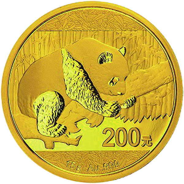 特別価格！新ジャイアントパンダ15g200元純金貨★