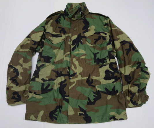 UAJ58米軍実物m-65フィールドジャケットmウッドランド90's迷彩 M-R