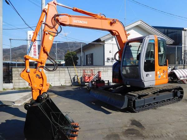 1円～ ユンボ HITACHI ZX75US-A バケット新品 油圧ハサミ(建設機械